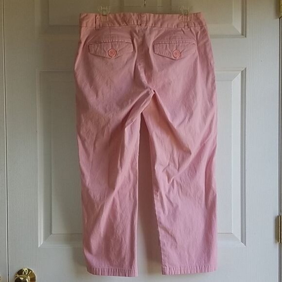 Izod Pants Chino Capri's Pink Cotton Stretch Women's WOMAN'S SIZE 10 - Picture 4 of 14